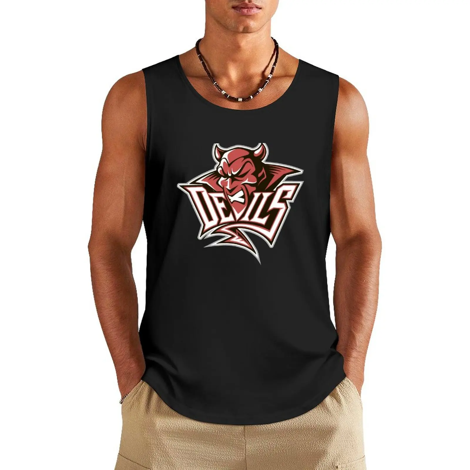 the Cardiff Devils Tank Top men clothes Men's singlets