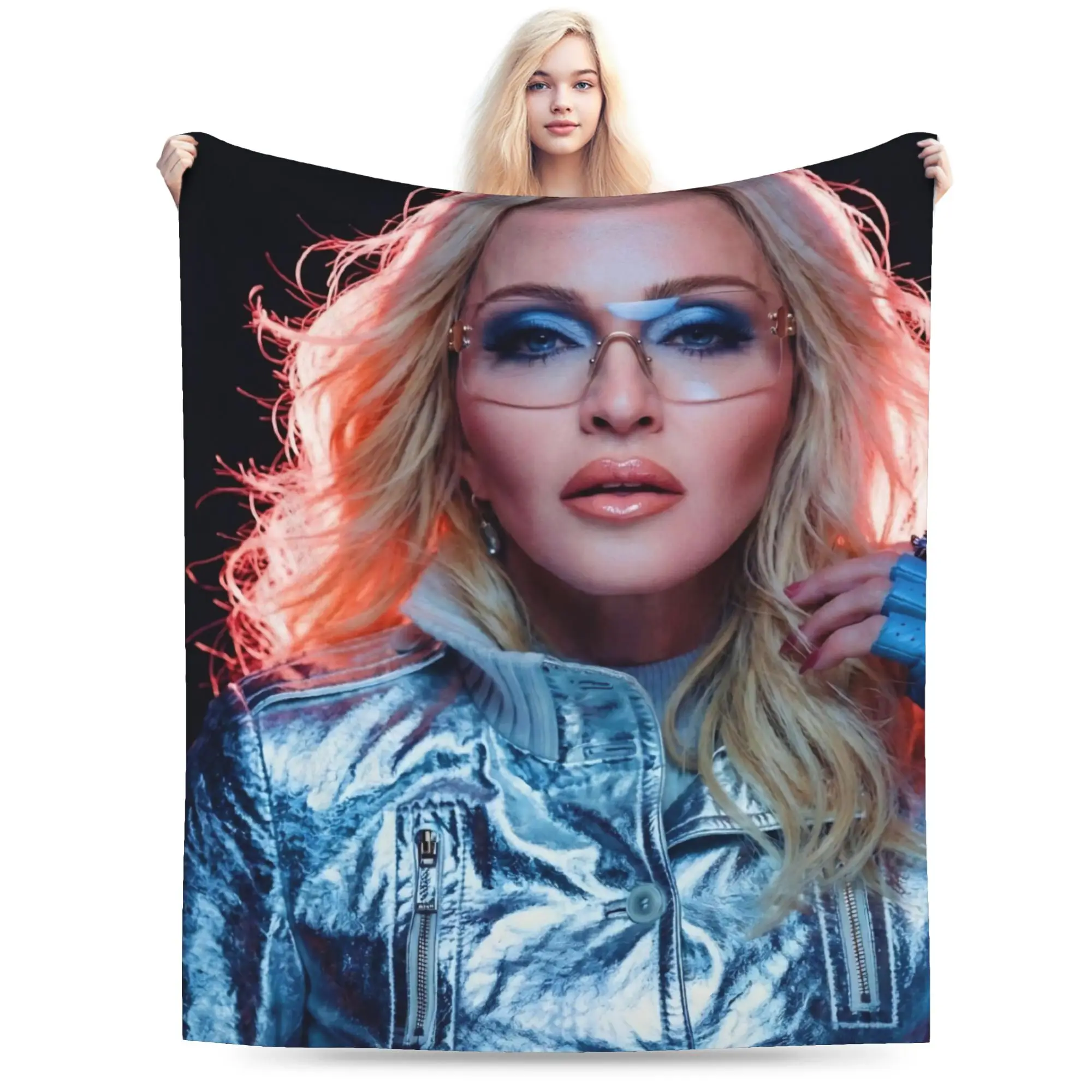 Super Soft M-Madonnas Confessions II Throw Blanket Premium Flannel Fleece Lightweight Bed Blanket Fuzzy Plush Blanket All Season