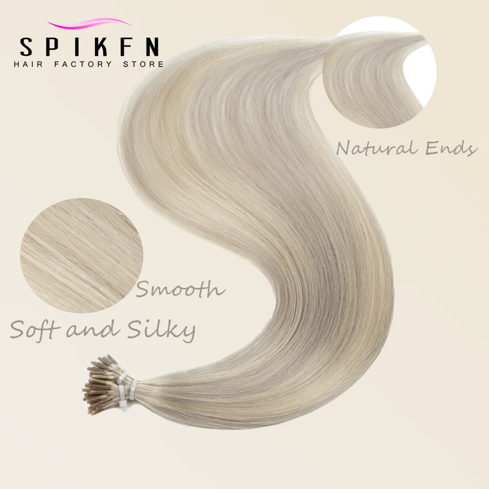 شقراء براون I تلميح وصلات شعر طبيعي حقيقي الإنسان الانصهار الشعر قليلا رقيقة الكيراتين الشعر 14-20 بوصة 30 جرام لا خواتم لسيدة #3