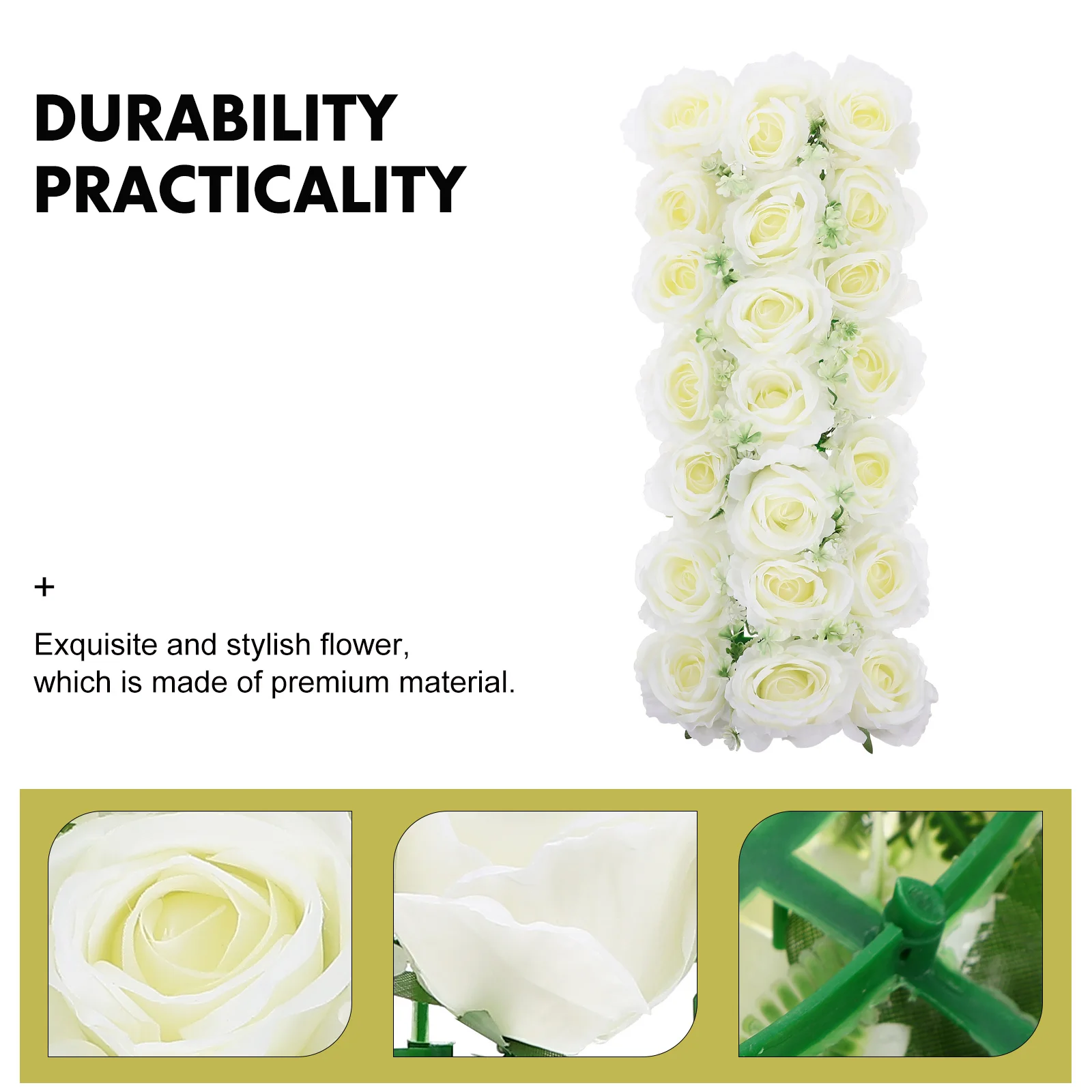 

Faux Rose Petals Artificial Silk Flower Wall Panels Flowers for Valentine's Day