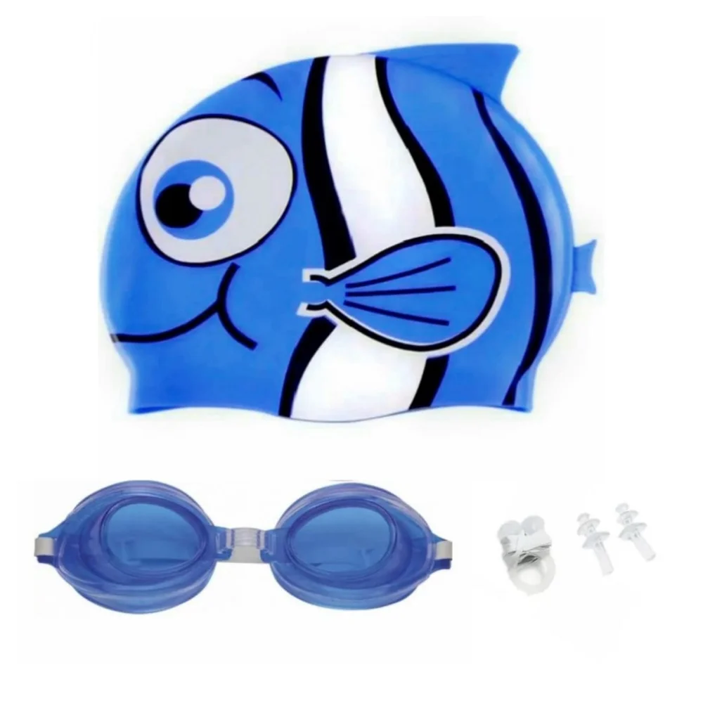 Swimming Glasses Set Nasal and Ear Protective Cap Kit