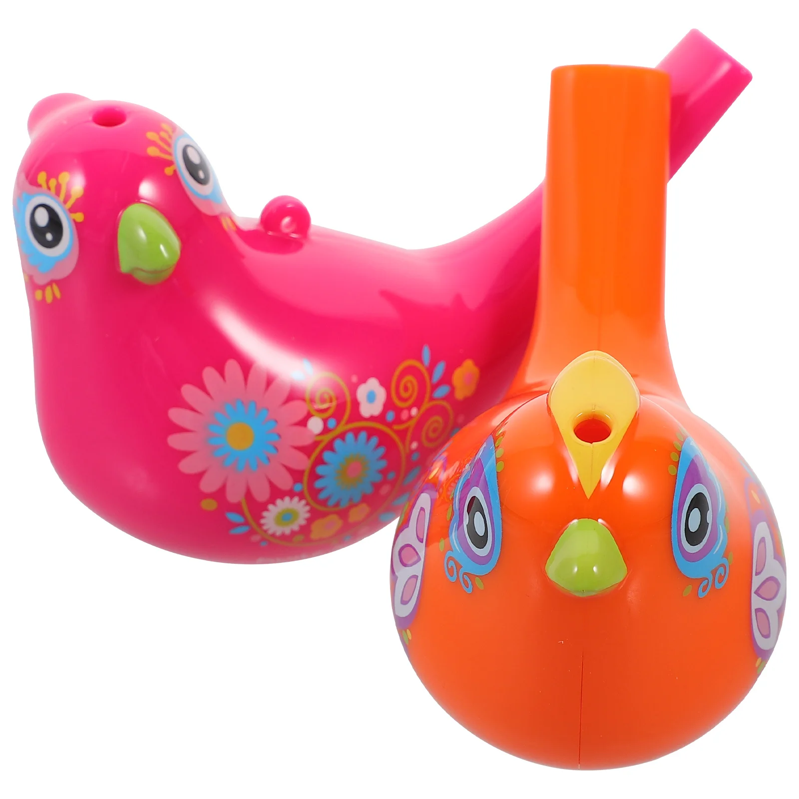 

2 Pcs Children's Whistle Kids Toy Bird Noise Maker Toddler Bulk Musical Instrument Water Plastic