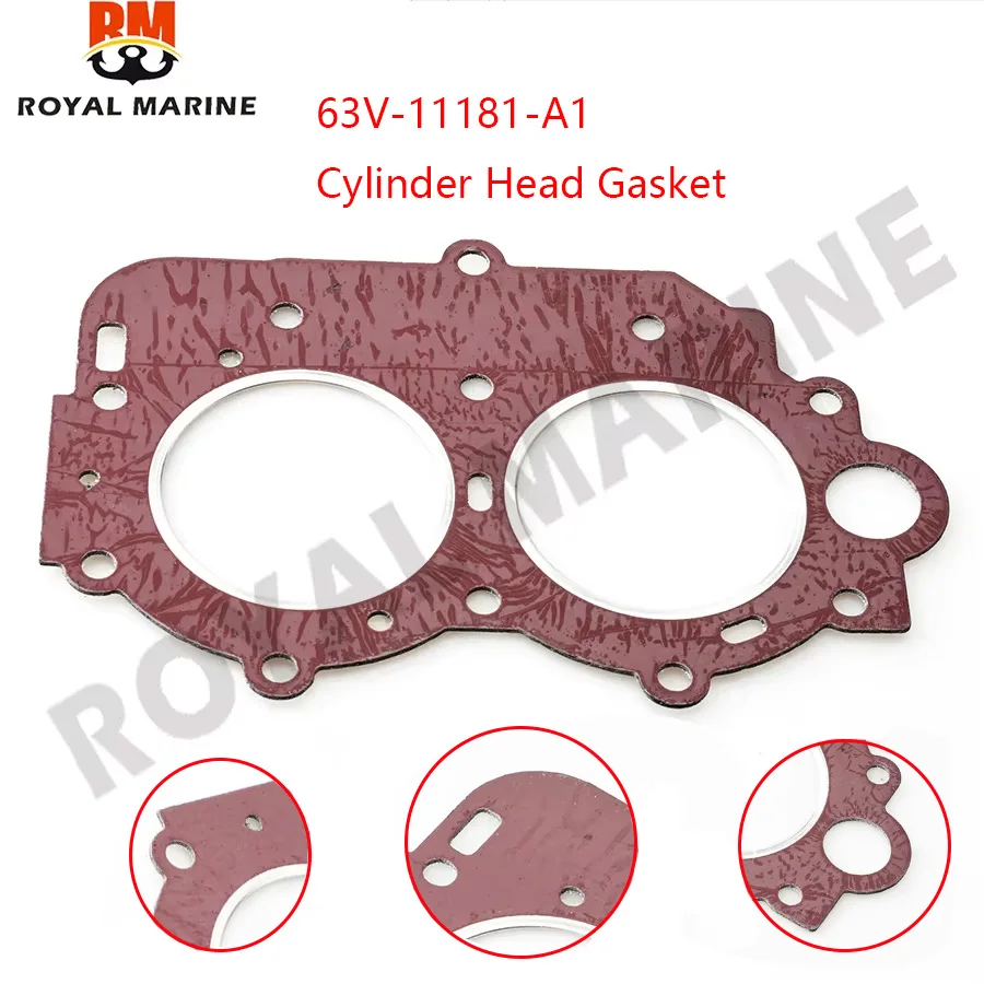 

For Yamaha Cylinder Head Gasket 63V-11181-A1 Outboard motor 9.9HP 15HP 18HP 2 Stroke 63V-11181 2 stroke boat engine replaces gas