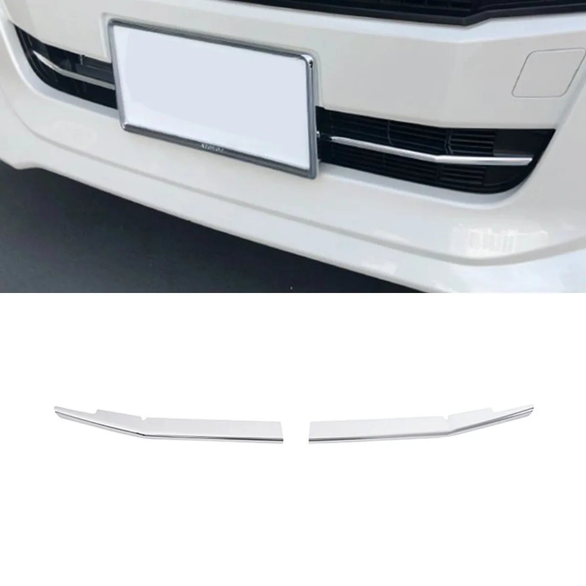 Car Front Bumper Grill Frame Car Grille Cover Decoration Body Kit For Toyota Roomy Late 2019-2021 Car Accessories