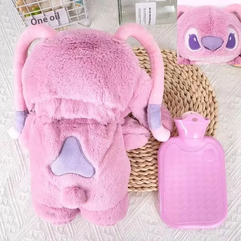 Disney anime ponto pooh urso lótus anjo inverno kawaii pelúcia dos desenhos animados água quente casa feminina enchimento de água mão mais quente crianças p