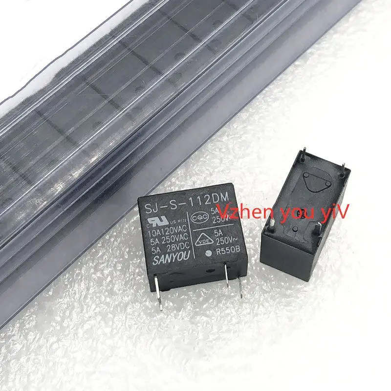 10 Stück SANYOU SFK-112DM Relais – 12V 20A 250VAC, 4-Pin, Versiegelt – Für Klimaanlagen & Allgemeine Anwendungen