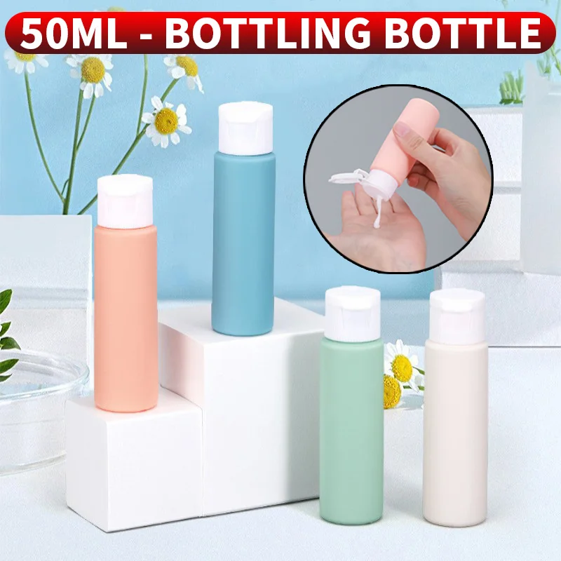 1PC-50ml leere Quetschflasche Silikonschlauch, wiederverwendbarer Reise-Sonnenschutz-Lotionbehälter