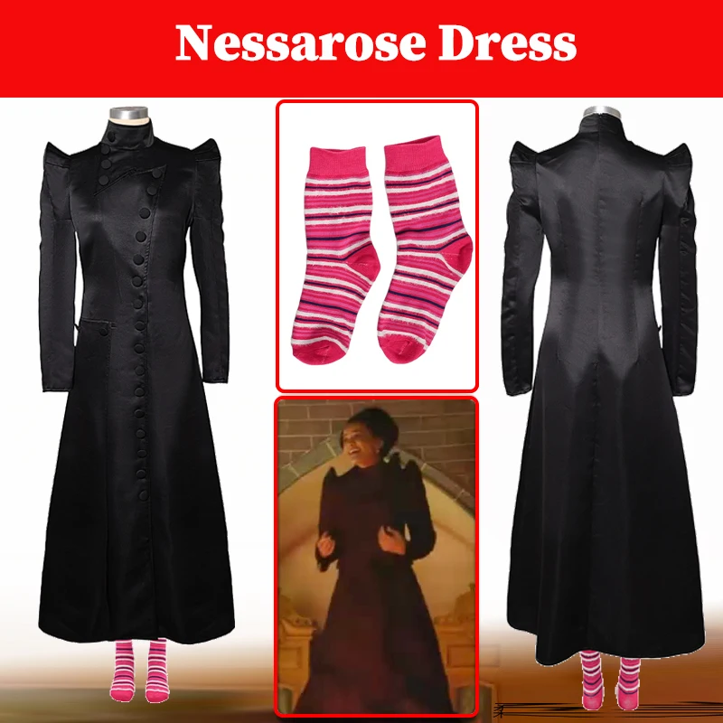 

Платье Wicked 2 For Good Nessarose, карнавальный костюм, женские маскировочные носки, черные юбки, длинное платье, одежда, женские костюмы на Хэллоуин