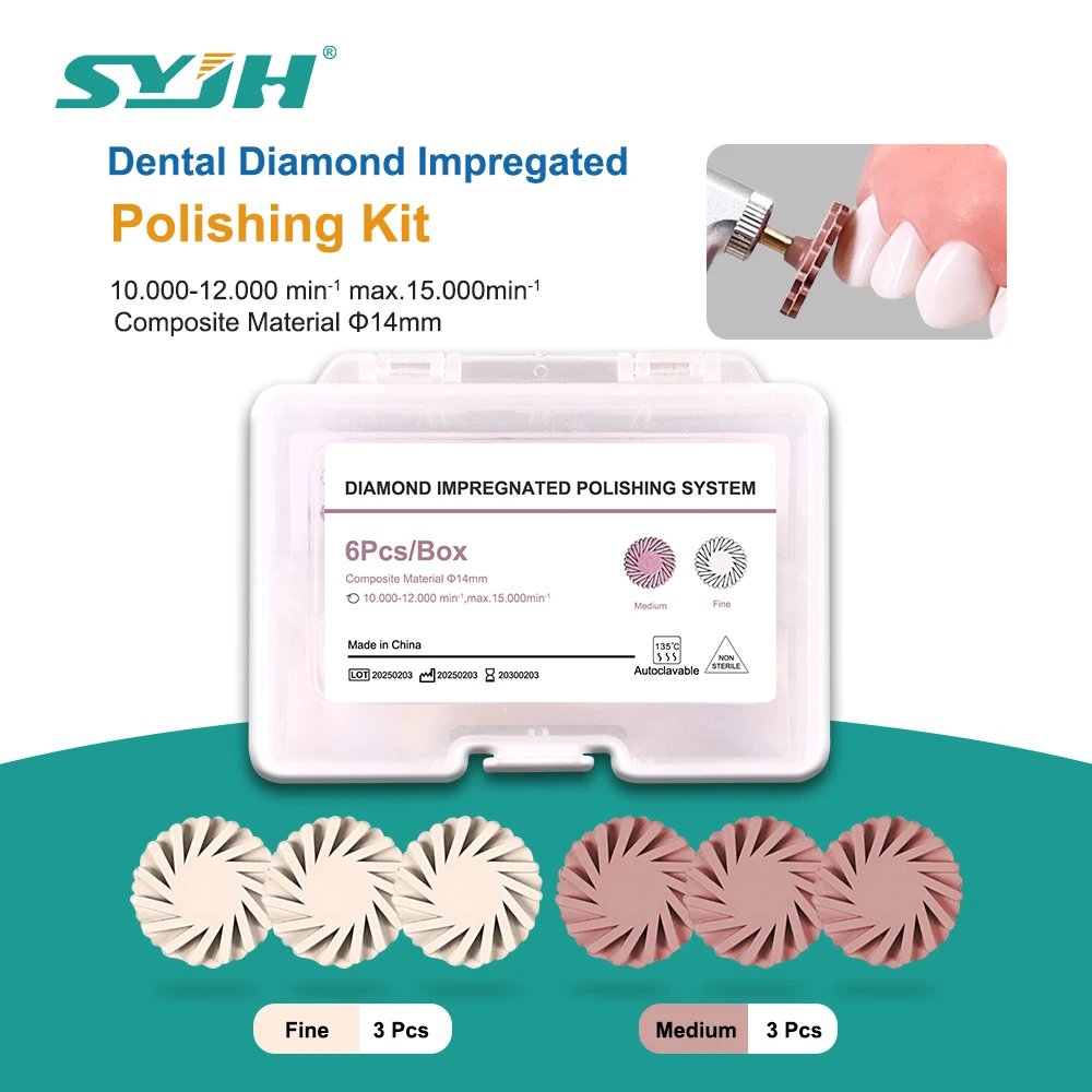 

Dental Diamond Composite Resin Polishing Disc Wheel Kit 2 Step Polishing Rubber Polisher Brush Burs Silicone Dentist Materials