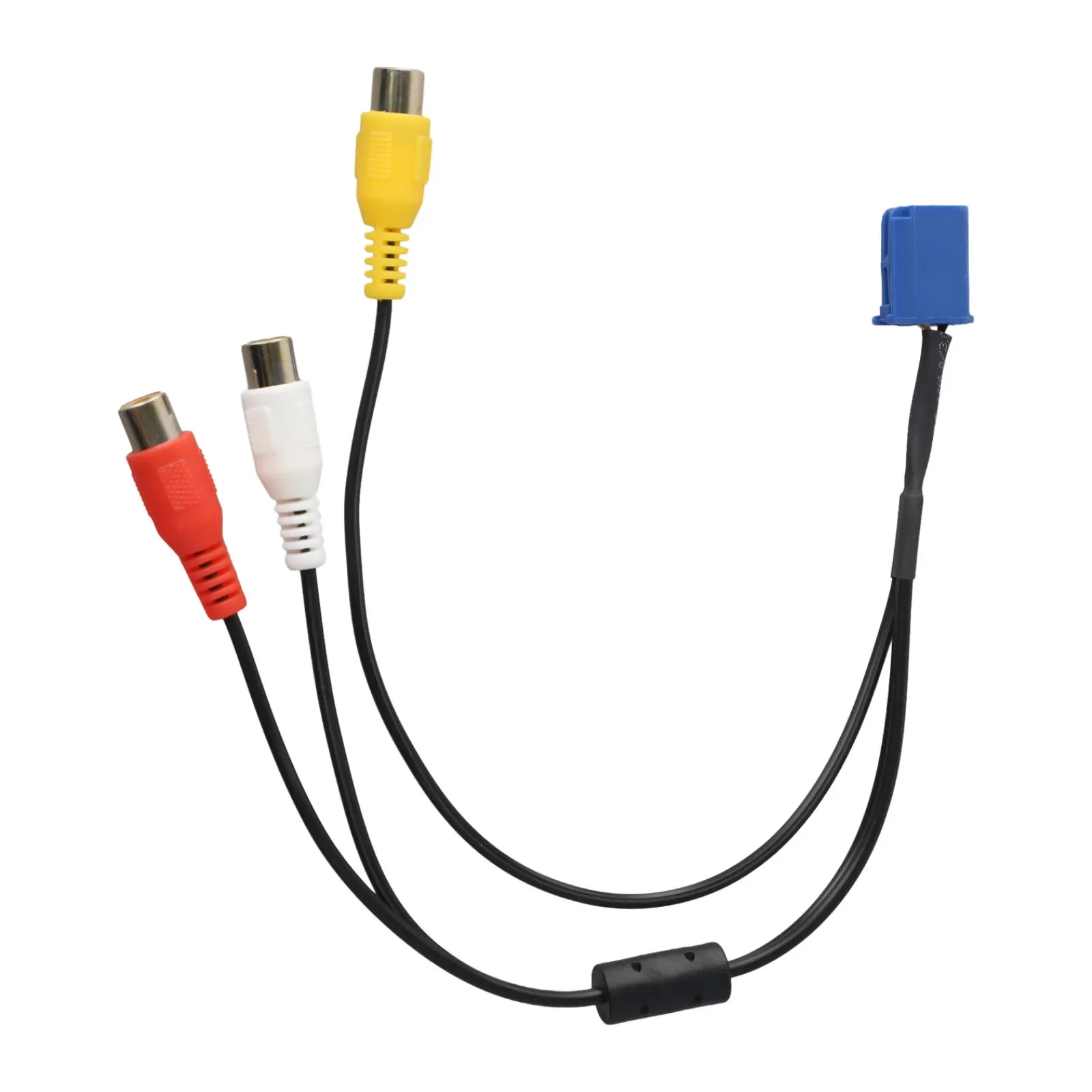 Car Audio Setup Black VTR Cable Car Radio Interface Connector 6 Pin Connector ABS Construction Black Finish Easy Installation