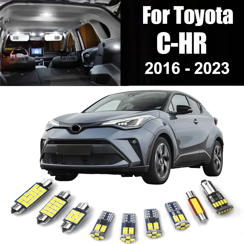 Für Toyota CHR C-HR 2016 2017 2018 2019 2020 2021 2022 2023 Auto-LED-Lampen Innenbeleuchtung Schminkspiegel Kofferraumbeleuchtung Zubehör