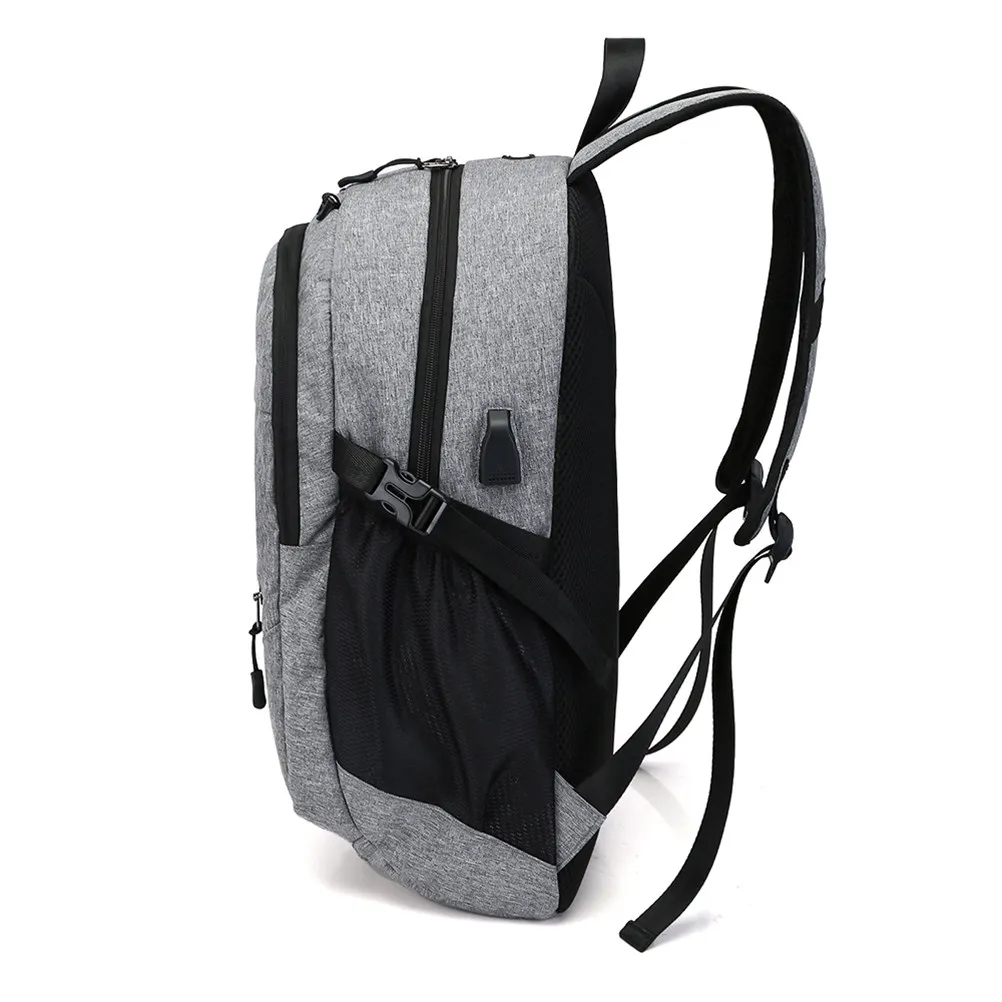 1Pcs Premium Oxford Cloth Backpack Multi Pocket USB Charging Port Built in Basketball Net 2 Heavy Duty Top Buckles Laptop Work