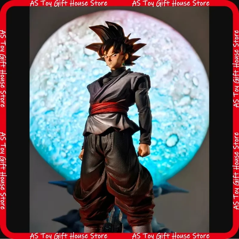 JT Neu 37,5cm Dragon Ball Black Goku Zamasu Figur Schlacht-Schadenmodell PVC Anime-Modell Sammlerstück Ornament Spielzeug