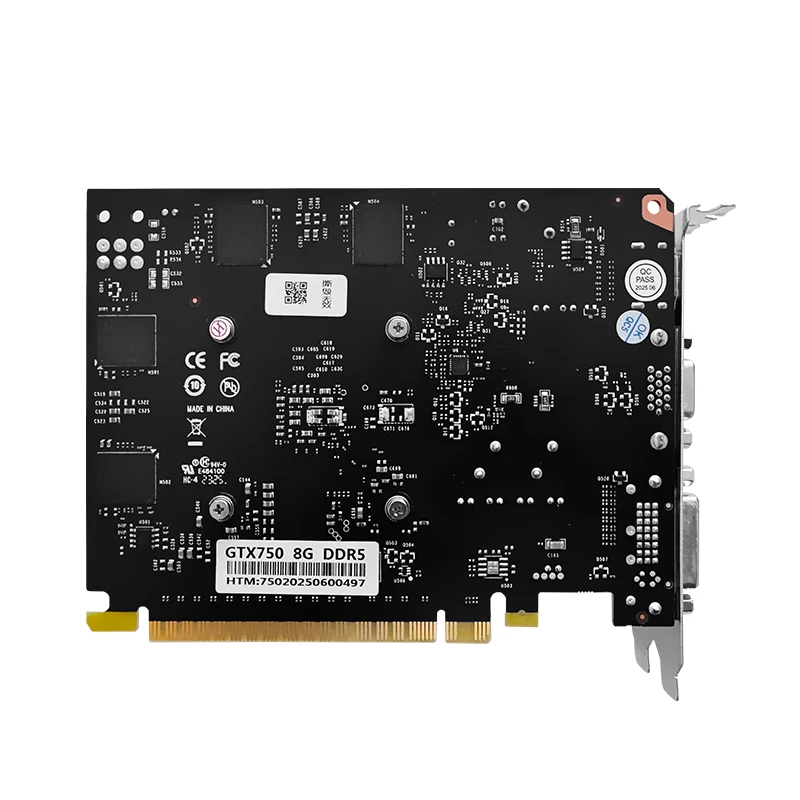 Jieshuo NVIDIA GeForce GTX 750 8GB GDDR5 128 بت بطاقة رسومات الألعاب PCIe 3.0 سطح المكتب GPU HDMI VGA DVI بطاقة الفيديو للكمبيوتر الشخصي