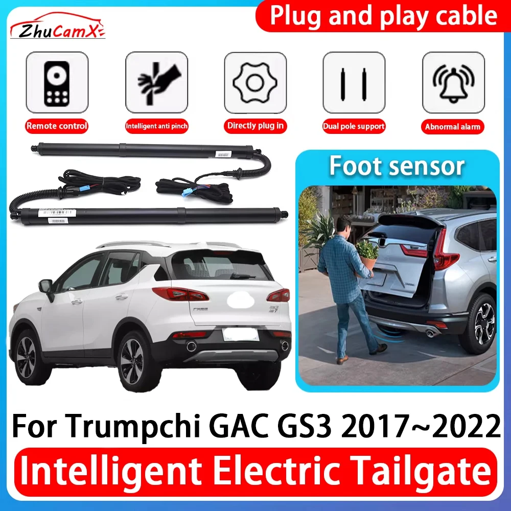 

ZhuCamX Car Power Trunk Electric Suction Tailgate Intelligent Tail Gate Lift Strut For Trumpchi GAC GS3 2017~2022