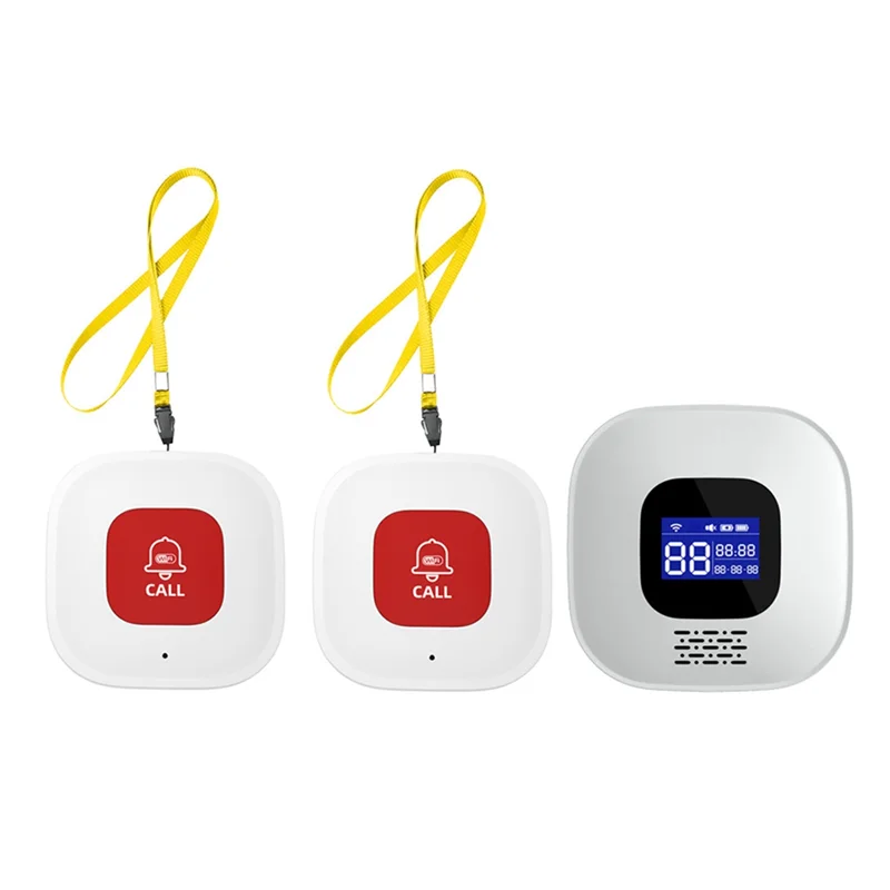 AA08-Tuya Smart Wifi SOS Call Button Elderly Caregiver Pager Emergency Alert System For Seniors , Patients , And Elderly Home Us