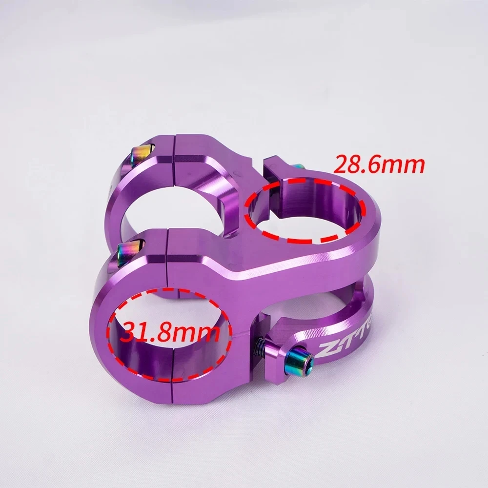 ZTTO Bike Stem High- strength Forged Downhill Riser Tube Al Alloy Bicycle Stem Short Handlebar 28.6*31.8*35mm Riding Accessories