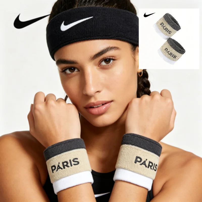 

Unisex Nike Sports Headband & Wristband 2-Piece Set, Stylish, Comfortable, Breathable and Sweat-WickingNNN07010OS+FQ1470-056