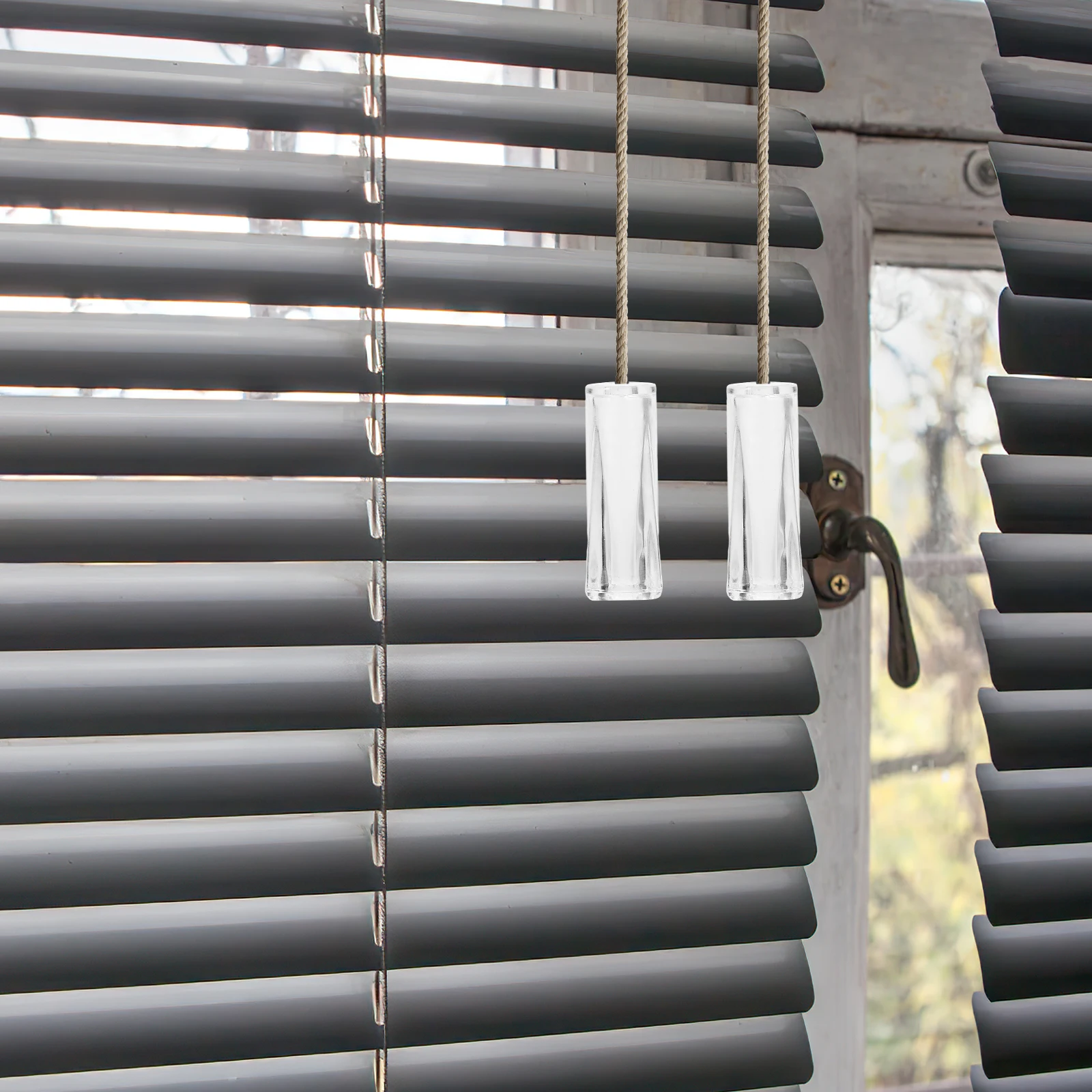 

10pcs Vertical Blinds Accessories Wand End Handle Clear Blind Rod Handle Tilt Control Cap Replacement Parts For Venetian Blinds