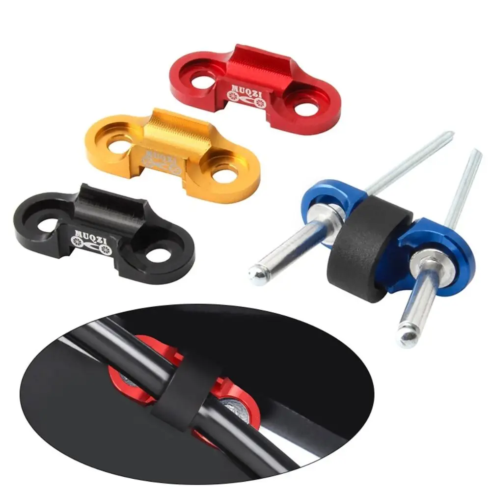 

Aluminum Alloy Bicycle Brake Cable Guide Universal Durable Pipe Buckle Base 6.3MM Wire Tube Frame C-Clips Line Pipe Buckle