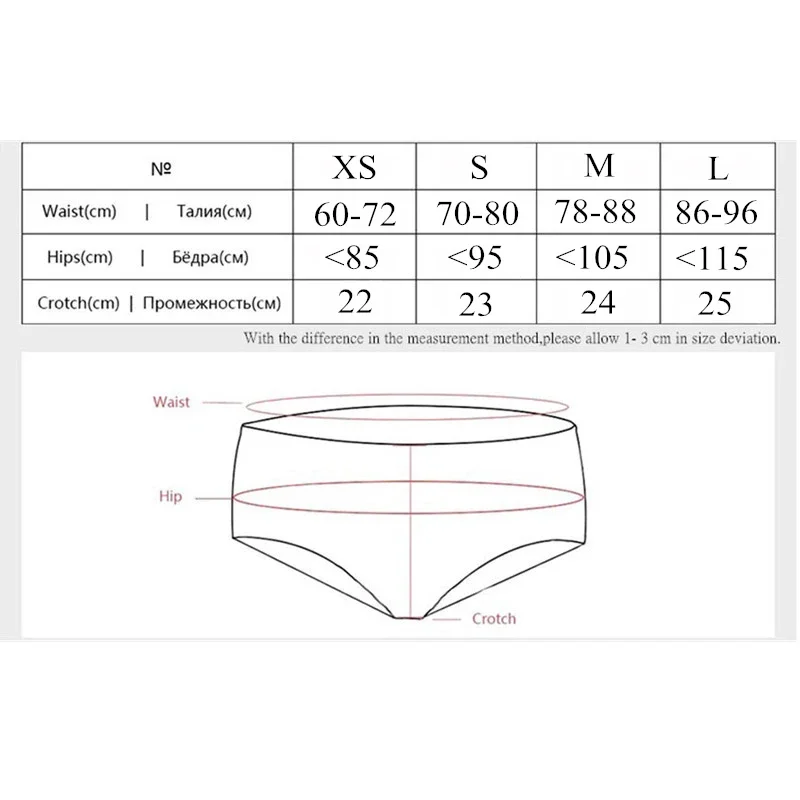 Innsly Big Size Panties Women Combed Cotton Briefs Comfort Skin-friendly Female Underpants Low-Rise Ladies Underwear