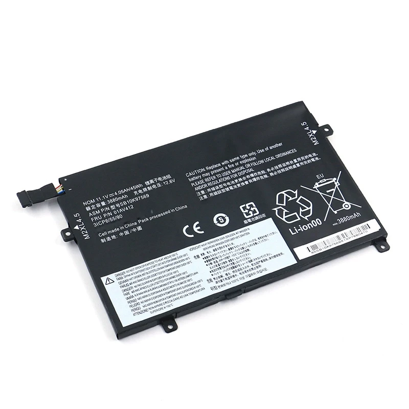 UGB New 01AV413 Laptop Battery For Lenovo Thinkpad E470 E470C E475 E480 R580 01AV412 01AV411 SB10K97569 SB10K97568