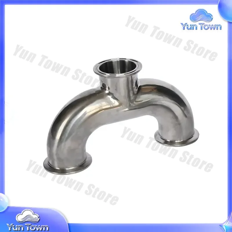 U-shaped Tee Stainless Steel Quick-Loading Welding Clamp for 304 Sanitary Grade Pipe Fitting Variable Diameter Chuck Joint