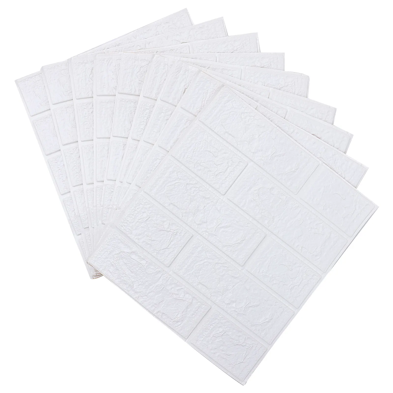 

10 Pcs Brick Wall Sticker Durable XPE Wall Decor Peel Stick Wallpaper Easy Installation Practical DIY