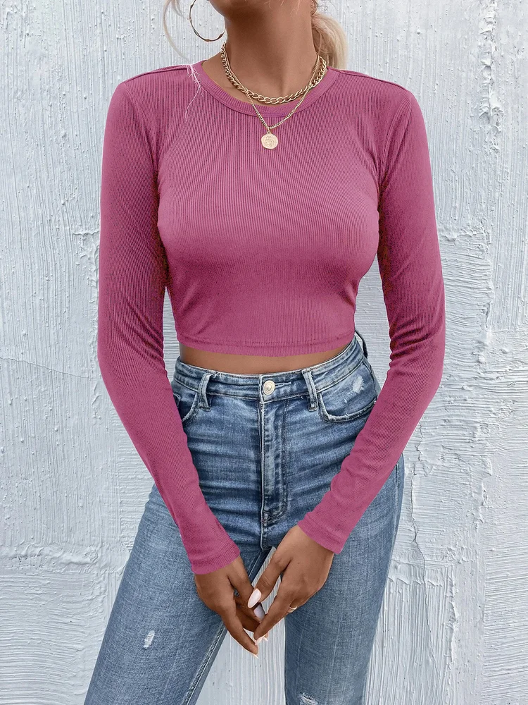 여름 신상 한국 라운드넥 허리끈 반팔 티셔츠 슬림핏 탑 쇼핑 캐주얼 섹시 스파이시 걸 스타일 숏탑