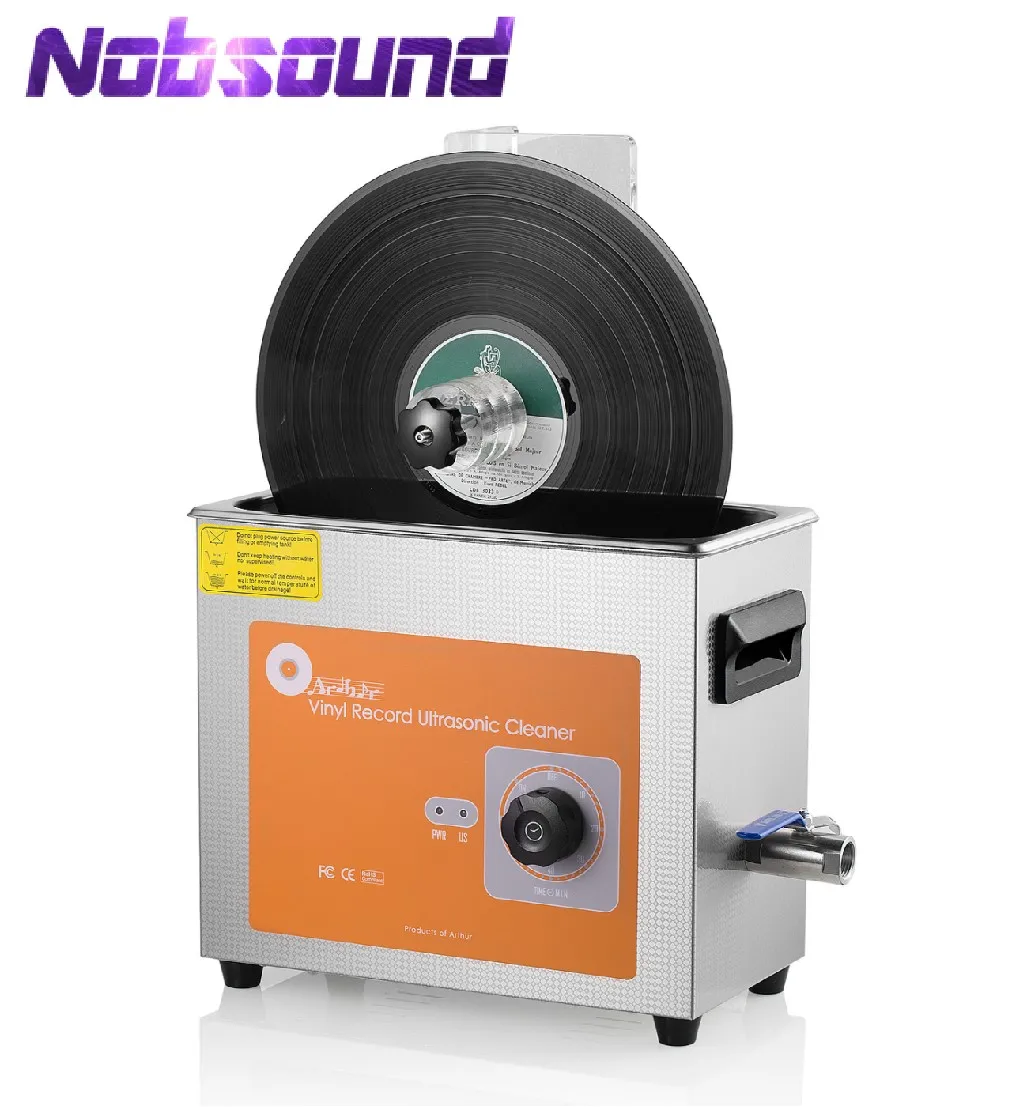 Nobsound Ultrasonic Cleaner for LP Vinyl Records Liftable Timing Washing Machine Jewelry