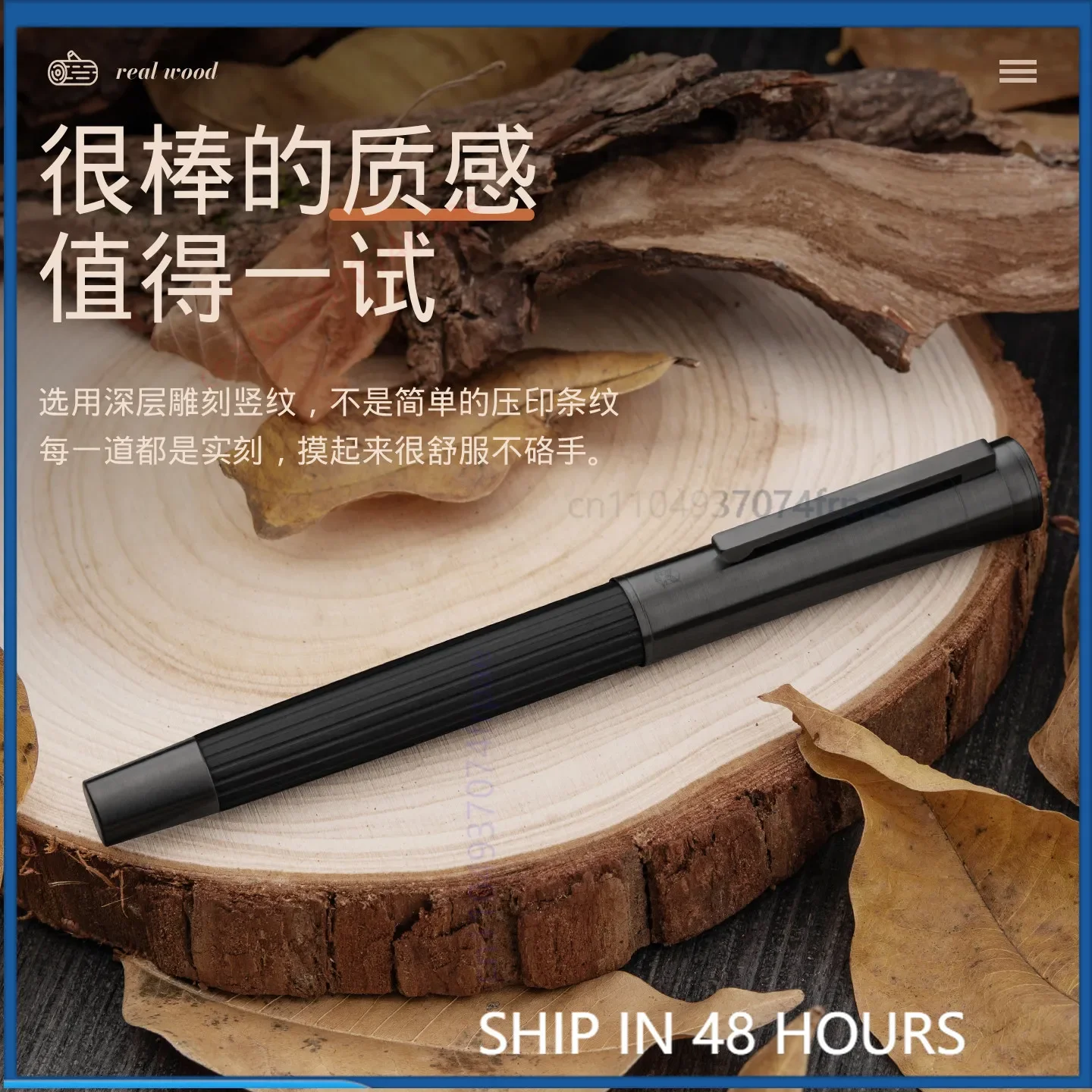For Hongdian Ebony Wood Fountain Pen Luxury Gift For Men Women Student Adult Office Chinese Calligraphy Writing Stationery
