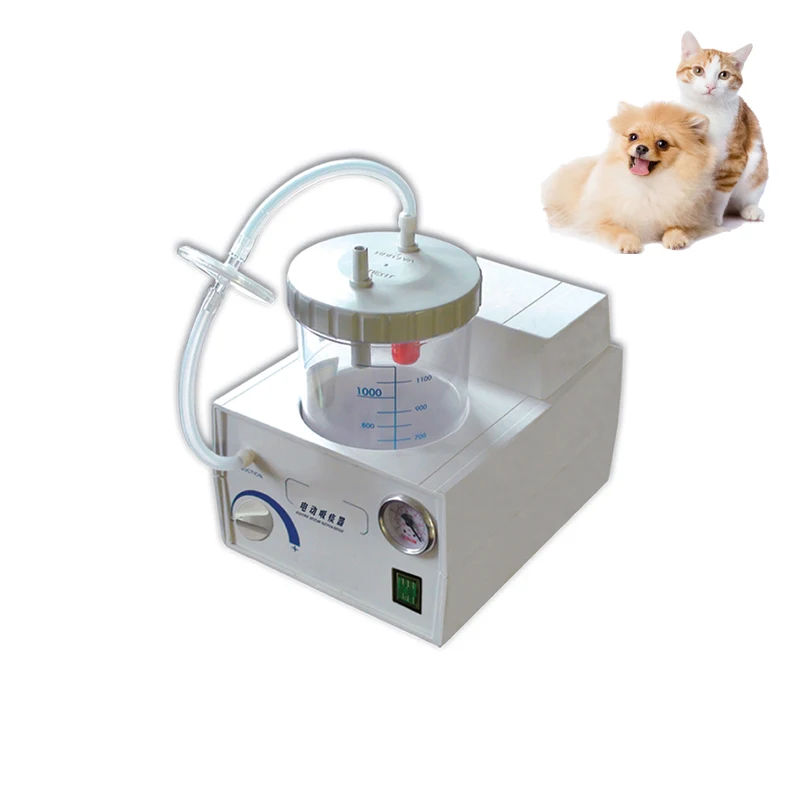 Small Aspirator Machine Veterinary Pets Hospital Medical Surgical Mini Phlegm Portable Rechargeable for Mucus