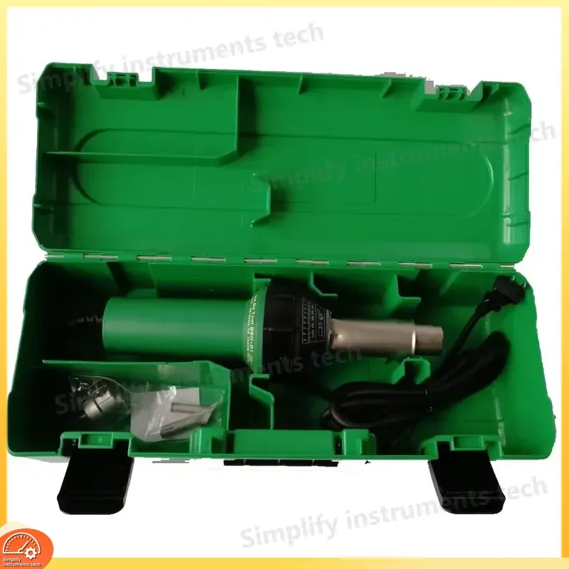 Hot Air Plastic Welder PVC Vinyl Floor Heat Gun Kit with Nozzles Delayed Cooling Professional Welding Tool for Repair DIY