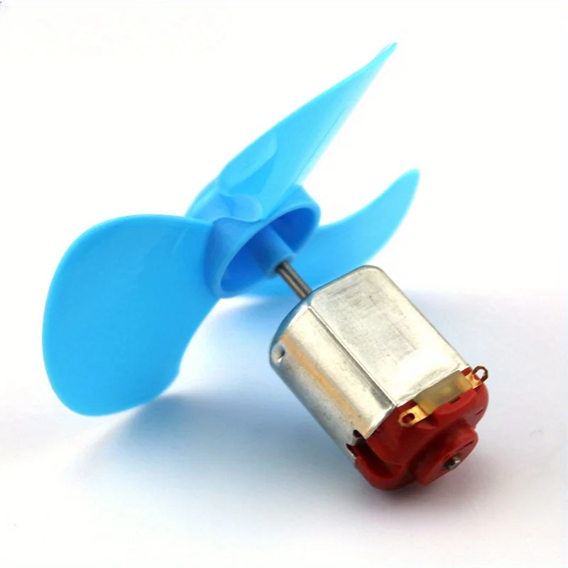 5 sets of 130 motors + 5 sets of blue propeller kits, scientific education transmission material accessories