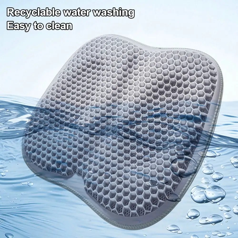 Summer Gel Seat Cushion for Car Seat Breathable Soft Car Seat Cushion High Elasticity Comfortable Lumbar Support