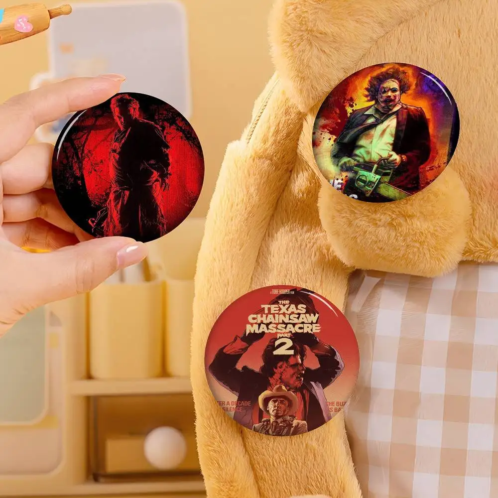 The Texas Movie Chainsaw Horror Massacres Anime Brooches Cute Cartoon Badge Jacket Jeans Lapel Pin Gift Accessorie