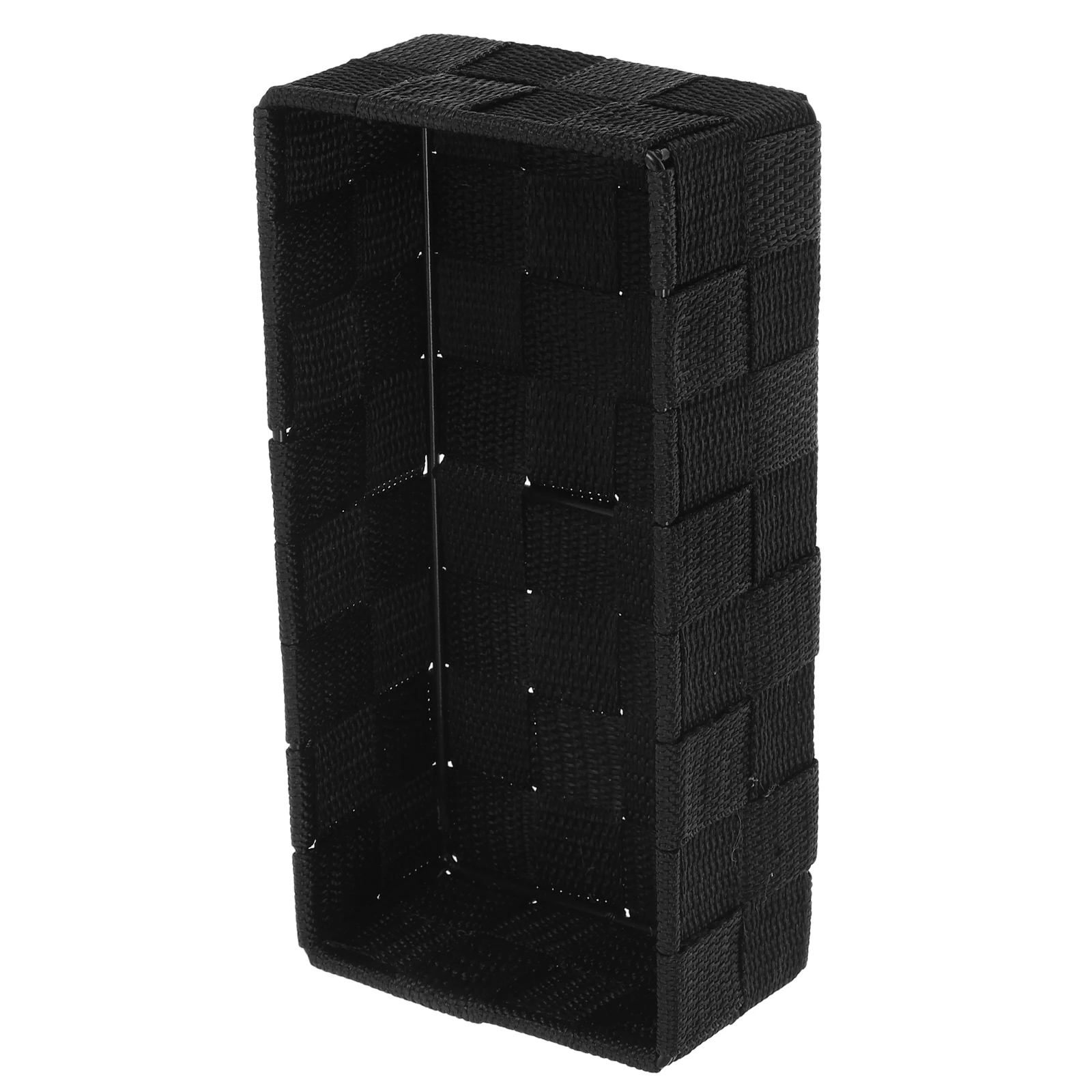 

Multifunctional Desktop Storage Basket Nylon Organizer for Cosmetics Stationery Space-Saving Woven Stylish Collapsible