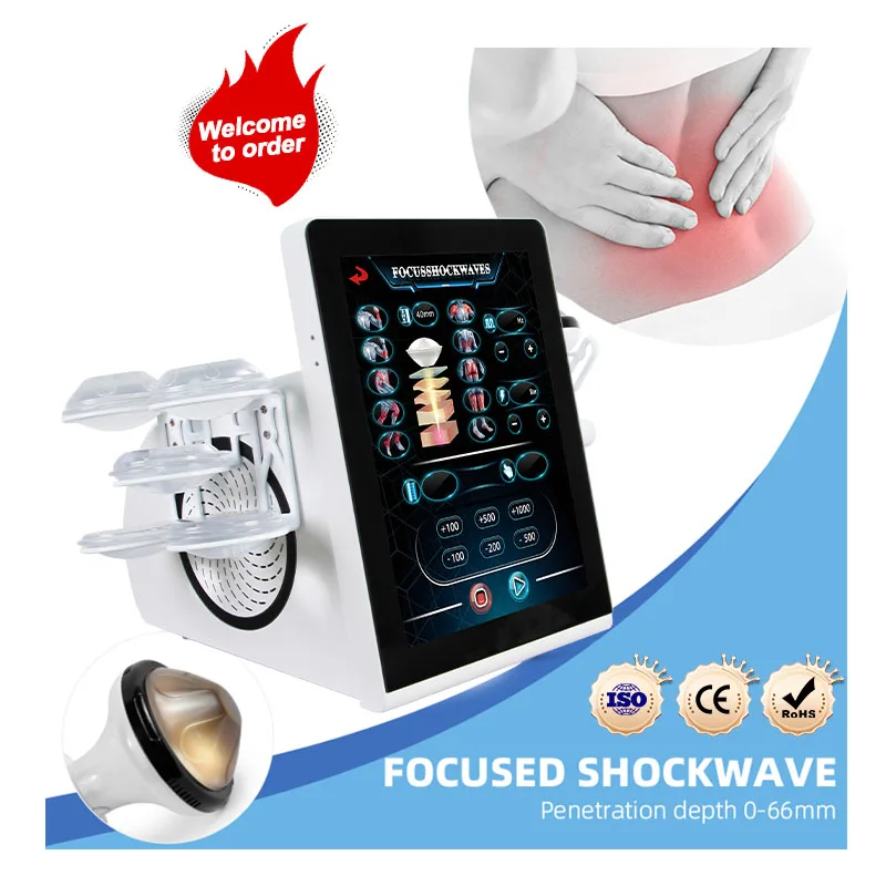 Focused Shockwave  Equipment for Pain Relief  Shoulder Neck Massage Non Invasive Deep Penetration Physiotherapy