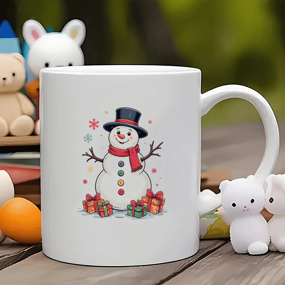 

Cartoon Snowman 11oz Kids Cup Christmas Gift Home & Office Cup Creative Coffee Cup Essential for Family Gatherings