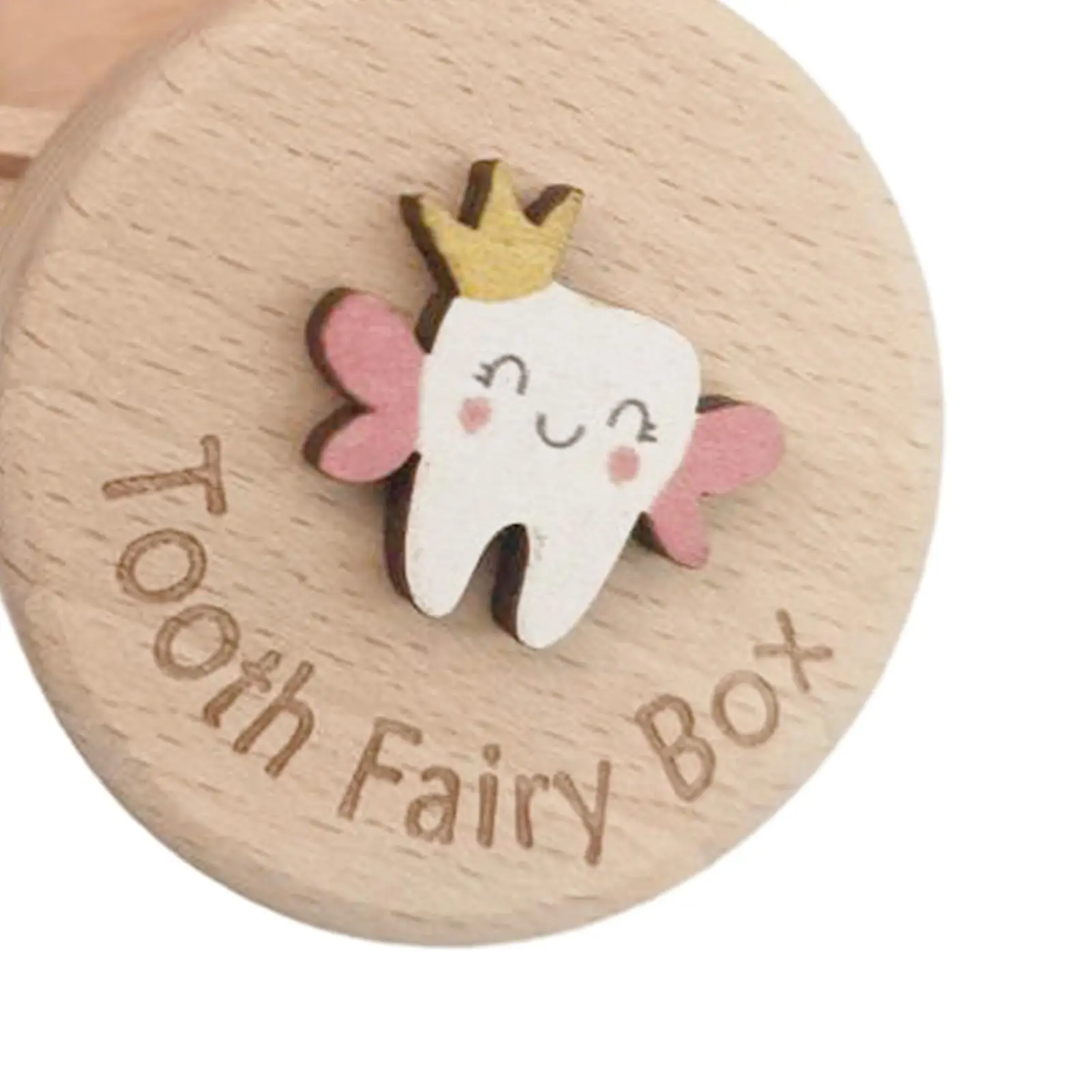 Baby Tooth Keepsake Collection Wooden Storage Organizer Box for Kids Tooth Fairy Gift Memory and Fetal Hair