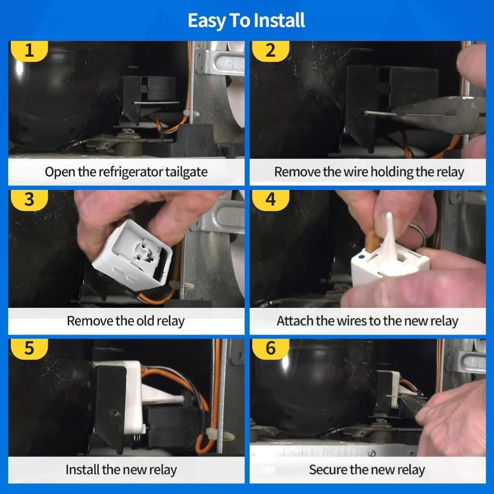 For Home Appliance Repair Refrigerator Compressor for starter WR07X10131 Replacement Long-lasting Operation Reliable Start-Up