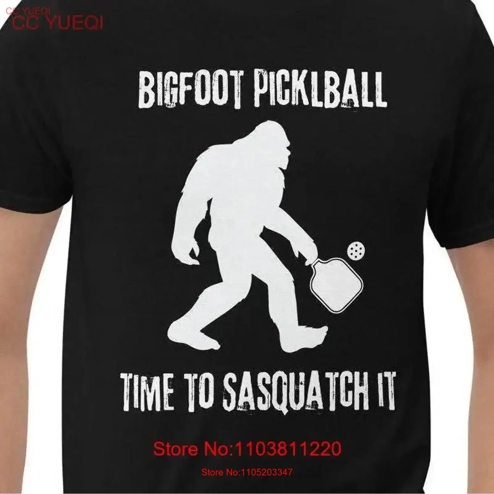 

Футболка Bigfoot Pickleball Time to Sasquatch IT, хлопковая забавная идея с пикл-мячом, винтажная стираная удобная дизайнерская одежда с графикой