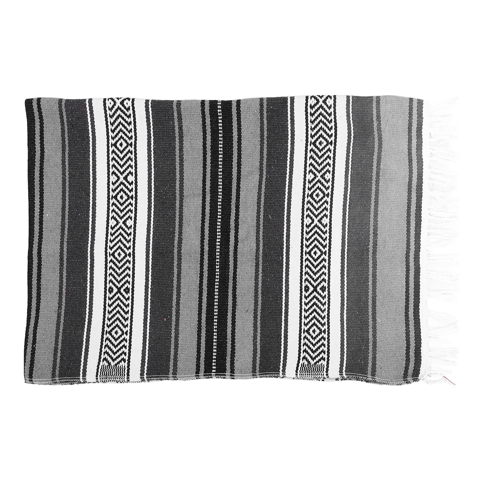 

Mexican Blanket Dark Red 130x180cm Soft Thick Serape Throw for Sofa Bedroom Yoga Car Outdoor Use Mexican Blanket