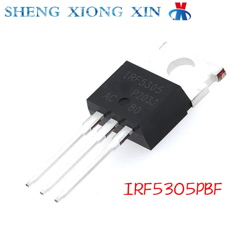 10pcs/Lot IRF5305PBF TO-220 Field Effect Tube IRF5305P IRF5305 P-Channel Integrated Circuit