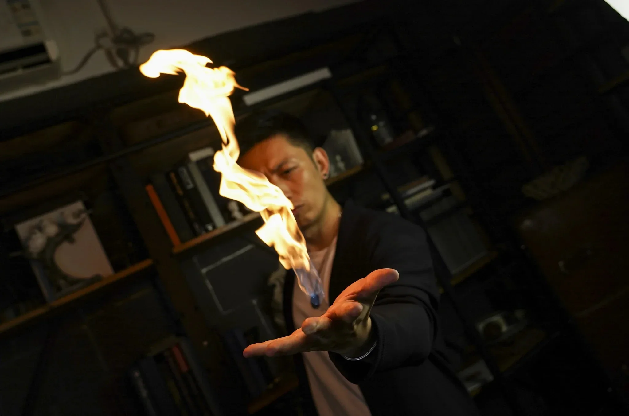 PYROMANIA BY TCC&COLIN Fire Magia Fire Appearing  Professional Magician Stage Illusions Gimmick Accessories Magic Tricks Props