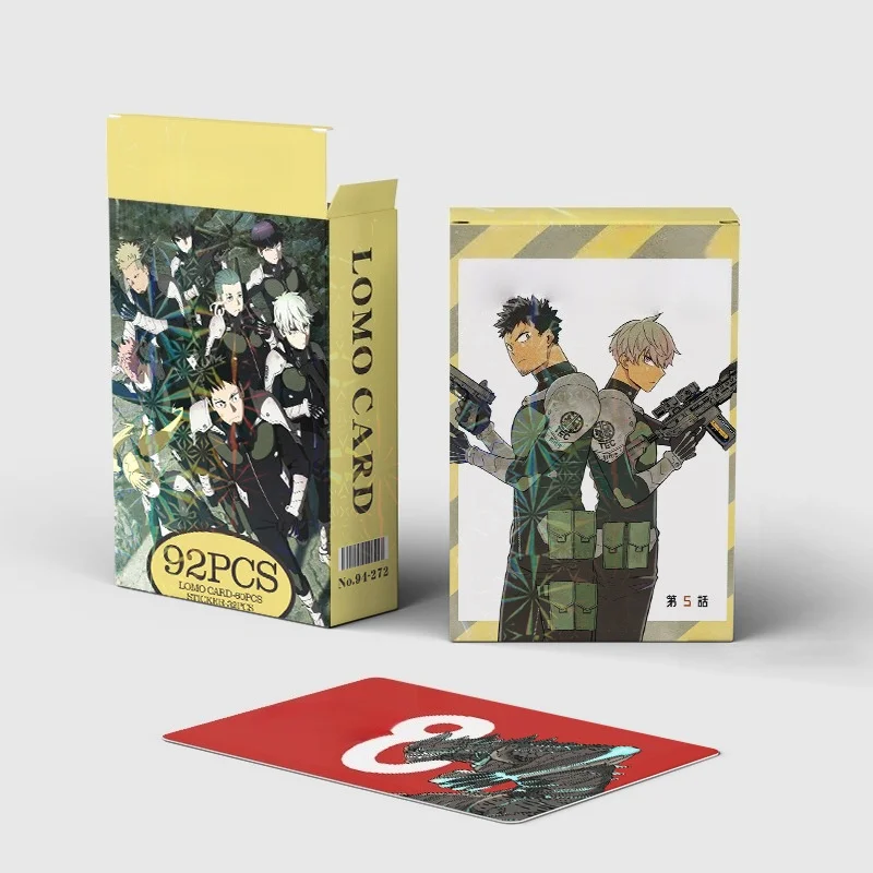 92Pcs/Set Anime Style Lomo Cards Stickers Set Kaiju Style Cards Collectible Cards in Ins Gifts Stationery Party Supplies view 5