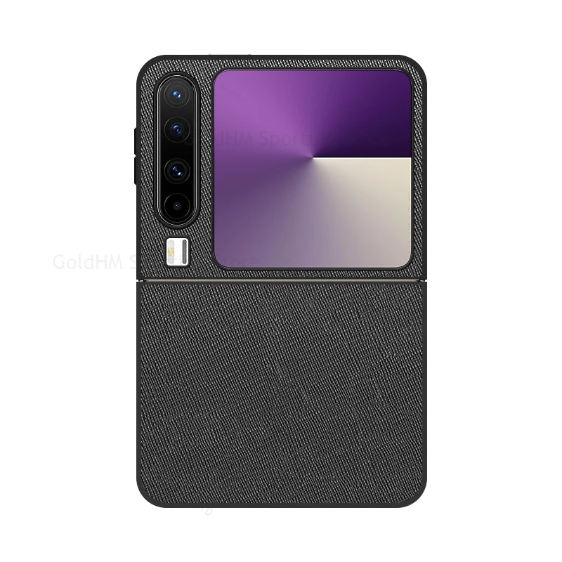 Fundas For Huawei Pura X VDE-AL00 Cross Leather Phone Tough Case For HUAWEI Pura X 5G Protective Flip Back Cover PuraX Hard Case