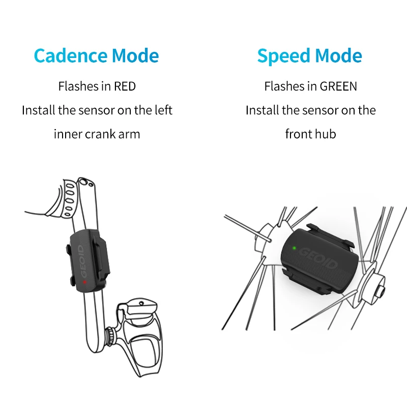 GEOID CS600 Speed Cadence Sensor IPX66 for Cycling Wireless Bike Computer For GARMIN Bryton Wahoo Road Bike MTB Compatible