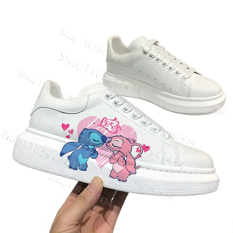Stitch Simple Printing Youth Adult Couple Leisure Shoes Man Woman Parity Breathable Cartoon Graffiti Soft Sports Shoes 2026 - Image 3
