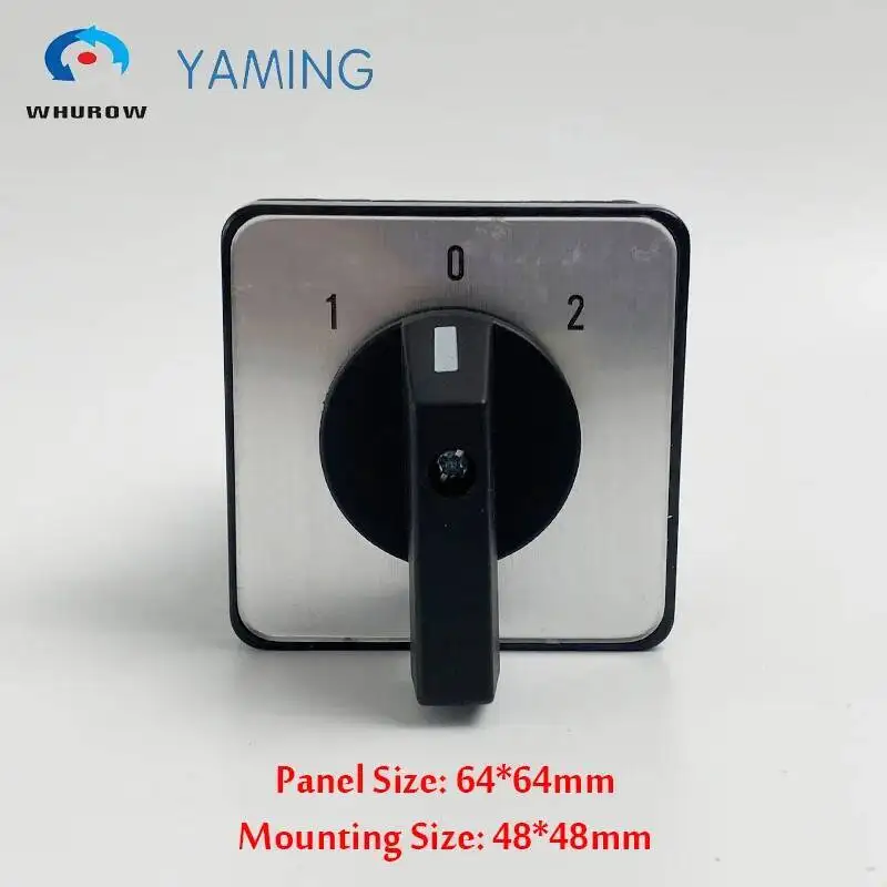 32A 660V Power Circuit Controle Selector Omschakeling Twee Polen Zilver Contact Aanpassen Rotary Cam Schakelaar YMW26 LW28 LW26-32/2